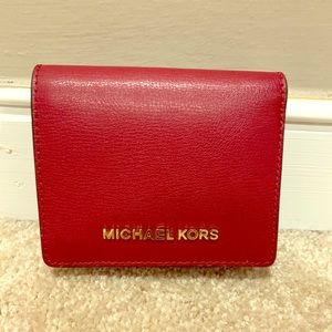 Michael Kors red wallet